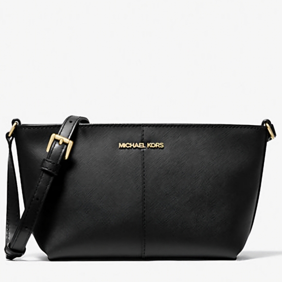 Jet Set Small Two-Tone Logo Crossbody Bag